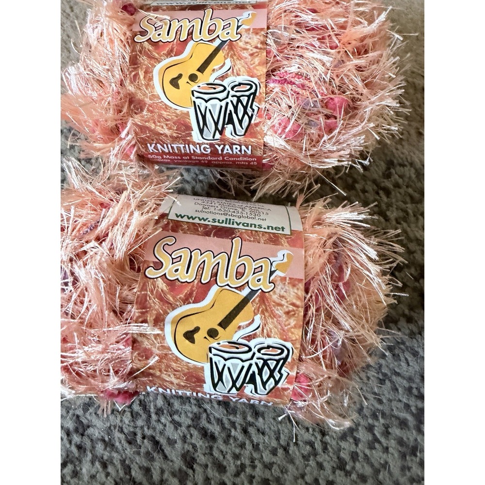 Samba Knitting Yard Sullivans 90404  dye lot 0220 set of 2